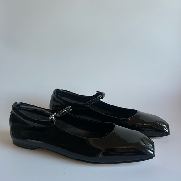 Aeyde Black Patent leather buckle-fastening ballet flats - Picture 2 of 6